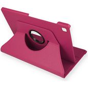 Newface Samsung Galaxy P610 Tab S6 Lite 10.4 Pembe 360 Tablet Deri Kılıf