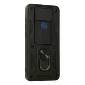 Newface Xiaomi Redmi Note 9 Pars Lens Yüzüklü Silikon Siyah Cep Telefonu Kılıfı