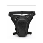 NEWISH POLO ACCESSORIES Siyah Erkek Motorcu Bacak Çantası Su Geçirmez Sert Korumalı Gece Görüşlü Outdoor Bel ve Omuz Çantası