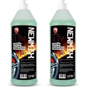 Newmix 2'li Set Jel Lastik Parlatıcı (1.25KGX2)+UYGULAMA Süngeri - 1 kg