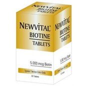Newvital Biotin 5000 mcg İçeren 60 Tablet
