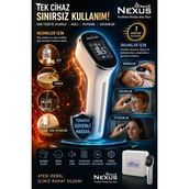 Nexus Temassız Kızılötesi Ateş Ölçer | 1 Saniyede Hızlı Ölçüm | LCD Ekranlı Dijital Termometre - Beyaz