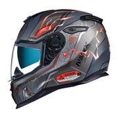 Nexx SX.100 Gigabot Full Face Sarı Kırmızı Motosiklet Kaskı