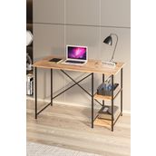 Nif Design 2 Raflı Çalışma Masası Bilgisayar Masası Ofis Ders Yemek Masası