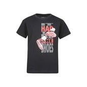 Nike 95B140-023 Jdb The Shoes Ss Tee Bisiklet Yaka Normal Kalıp Baskılı Siyah Erkek Çocuk T-Shirt
