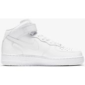 Nike Air Force 1 07 Mid Leather Sneaker Hakiki Deri Yüksek Bilek Günlük Beyaz Unisex Spor Ayakkabı