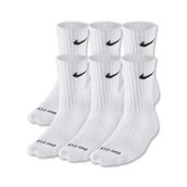 Nike Dri-fit Cushioned Crew Orta Boy Erkek Çorap Siyah/beyaz Sx4 Beyaz