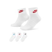 Nike DX5074-911 Ankle Socks 3 Pairs Beyaz Unisex Çorap