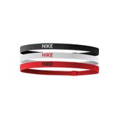 NIKE elastiksomon Elastik Saç Bandı 3'lü Siyah-beyaz- Kırmızı,Kırmızı Tek Ebat