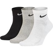 Nike Everyday Cotton Cushioned Erkek Beyaz Siyah Gri 3lü Çorap - Siyah - Beyaz - Gri - 38 - 42