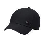 Nike FB5372-010 Siyah Dri-FIT Club Unstructured Metal Swoosh Cap Unisex Şapka