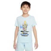 Nike HQ3227-474 Mavi Sportswear Günlük Stil Çocuk T-Shirt