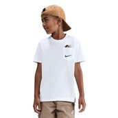 Nike HV5225-100 Beyaz Sportswear Pocket Çocuk Günlük T-Shirt