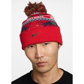 Nike HV7024-633 U NK PEAK BEANIE SC HOL2 Kırmızı Desenli Unisex Bere