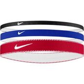 Nike N1011933-475 Flex Classic Mixed Geniş Saç Bandı 3 lü Paket - Kırmızı - Mavi - Siyah