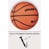NIKE nkplygrnd Playground Kauçuk Sokak Basketbolu Topu - Hediyeli,Turuncu