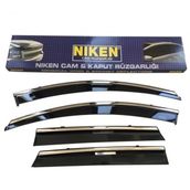 Niken 2015-2020 Toyota Hilux Kromlu 4'lü Cam Rüzgarlığı Set