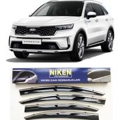 Niken 2021 Sonrası Uyumlu Kia Sorento Kromlu Cam Rüzgarlığı