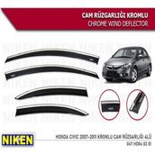 Niken Honda Civic 2007-2011 Rüzgarliği 4 Kromlu Cam