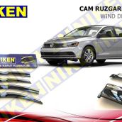 Niken Volkswagen Jetta 2011 Kromlu Cam Rüzgarlığı