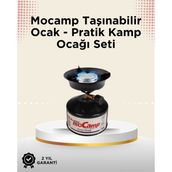 Nilavia Dayanıklı Paslanmaz ve Yüksek Isı Dayanımlı Kamp Ocağı – Uzun Süreli Kull - AL002A-61XRB - Çok Renkli