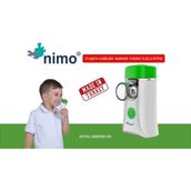 Nimo Taşınabilir Mesh Nebulizatör Altın Renkli Hafif ve Şarjlı Kolay Kullanım Özelliği