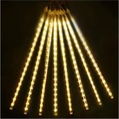 Nirnisa 8 Adet 50 cm Meteor Kayan Tüp LED Sarı Işık Parti Düğün Yılbaşı Süsleme Gün Işığı Aydınlatma Süsü