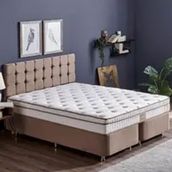 Niron Helen 160x200 Çift Kişilik Yatak Baza Başlık Seti