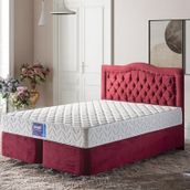 Niron Smart 90x190 cm Yaylı Sert Yatak Baza Başlık Takımı