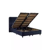 Niron Yatak Baklava Antrasit Kumaş 90x190 cm Tek Kişilik Metal Baza ve Başlık Takımı