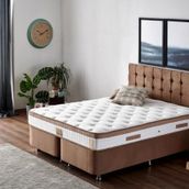 Niron Yatak Latte Ortopedik Sert 140x190 cm Çift Kişilik Yatak