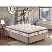 Niron Yatak Queen Pedli Lüks Tam Ergonomik Orta Sert 160x200 cm Yatak