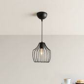 Nisa Luce Burgaz Siyah 65x20x20 cm Modern Tekli Avize
