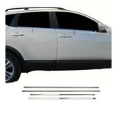 Nissan Qashqai 2007-2010 Paslanmaz Çelik 4 Parça Krom Cam Çıtası
