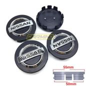 Nissan Qashqai Juke Siyah 48 - 54 mm Jant Göbeği