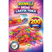 nistabolje 200 Adet Renkli Lastik Toka Pratik Lastikli Saç Tokası