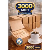 nistabolje 3000 Adet Tek kullanımlık Çay Kahve Kaşığı Tahta Ahşap Karıştırıcı Kaşık Karıştırma Çubuğu