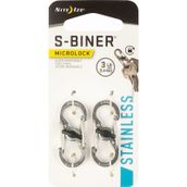 Nite Ize S-Biner Microlock Çelik Karabina 2Li Paket Gri Çok Renkli