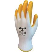 Nitril Poly Pn7 10 Beden Beyaz Sarı İş Eldiveni 12 Li Paket