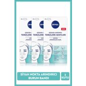 Nıvea Siyah Nokta Temizleyici Burun T-Bant, Gözenek Arındırıcı, Gözenek Açıcı, Limon Özü, X3 Paket 4 Adet