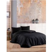 Nivemes Home Siyah %100 Pamuk Çift Kişilik Nevresim Takımı