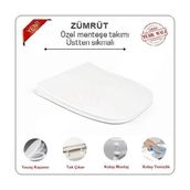 Nkp Zümrüt Slim Kare Yavaş Kapanır Klozet Kapağı
