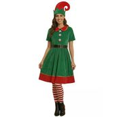 Noel Elf Yetişkin Kadın Kostümü