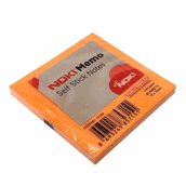 Noki Memo 75x75 mm Turuncu 80 Yaprak Çizgisiz Yapışkanlı Not Kağıdı