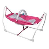Norfolk Fuşya Baby Sleep Oyuncaklı Sallanır Bebek Beşiği