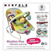 Norfolk Rhythm Titreşimli ve Müzikli Ev Tipi Ana Kucağı - Tam Yatarlı - Kademeli Sırt Ayarı - Orman Hayvanları Pembe
