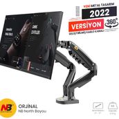 North Bayou Ergoflex Nb F160 Çift Kol Monitör Standı