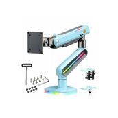 North Bayou NB M8 Profesyonel RGB Aydınlatmalı 32-60 İnç Amortisörlü Oyuncu Monitör Kolu Mavi (2-20 Kg)