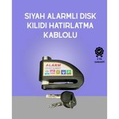 Northcity Yüksek Sesli 110DB Çelik Disk Kilidi - Su Geçirmez, Şok Sensörlü Alarm