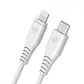 Novoo Type-C 1.2 m Beyaz IPhone Lightning Hızlı Şarj Kablosu